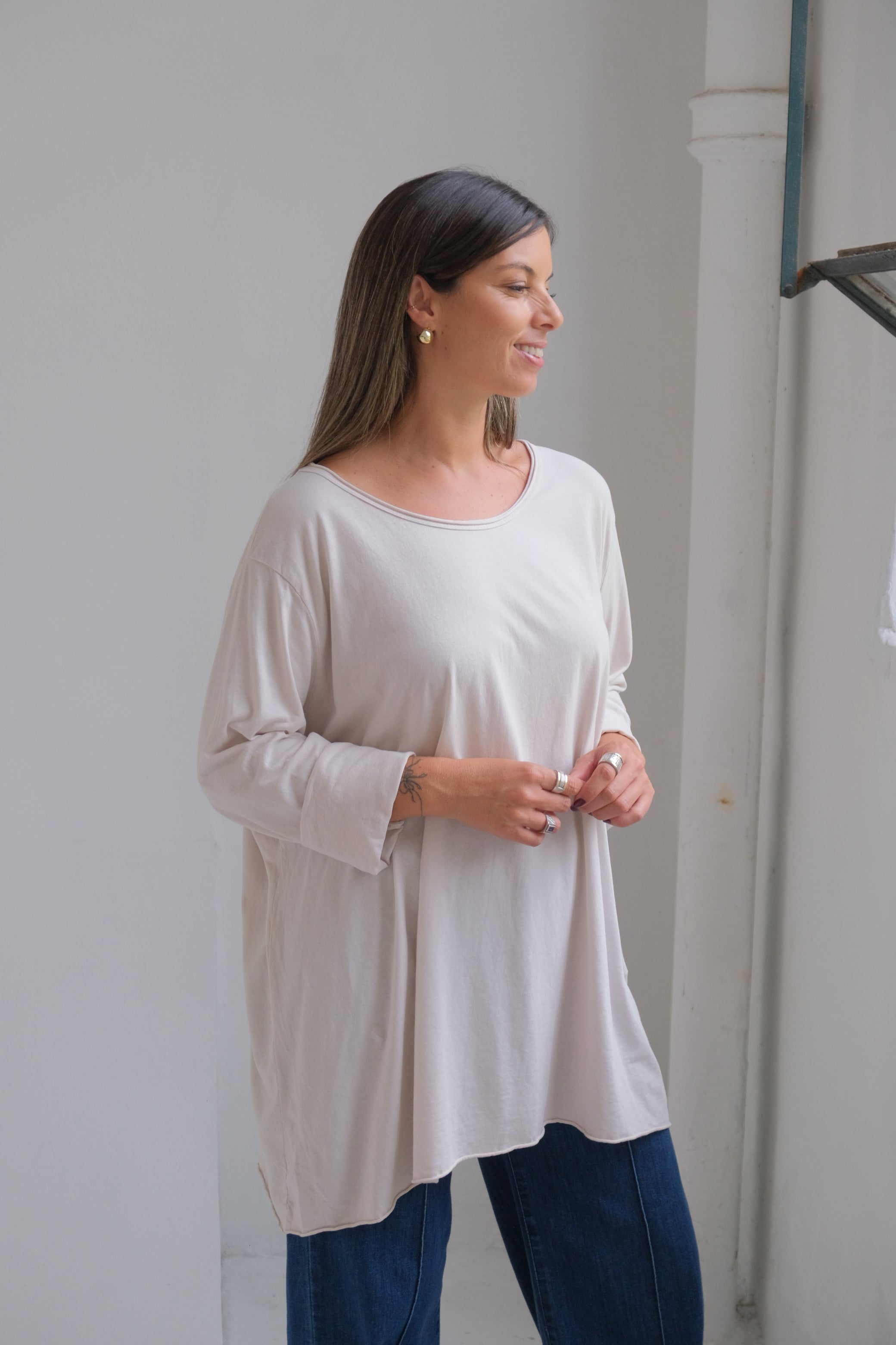 Remera Grace Beige