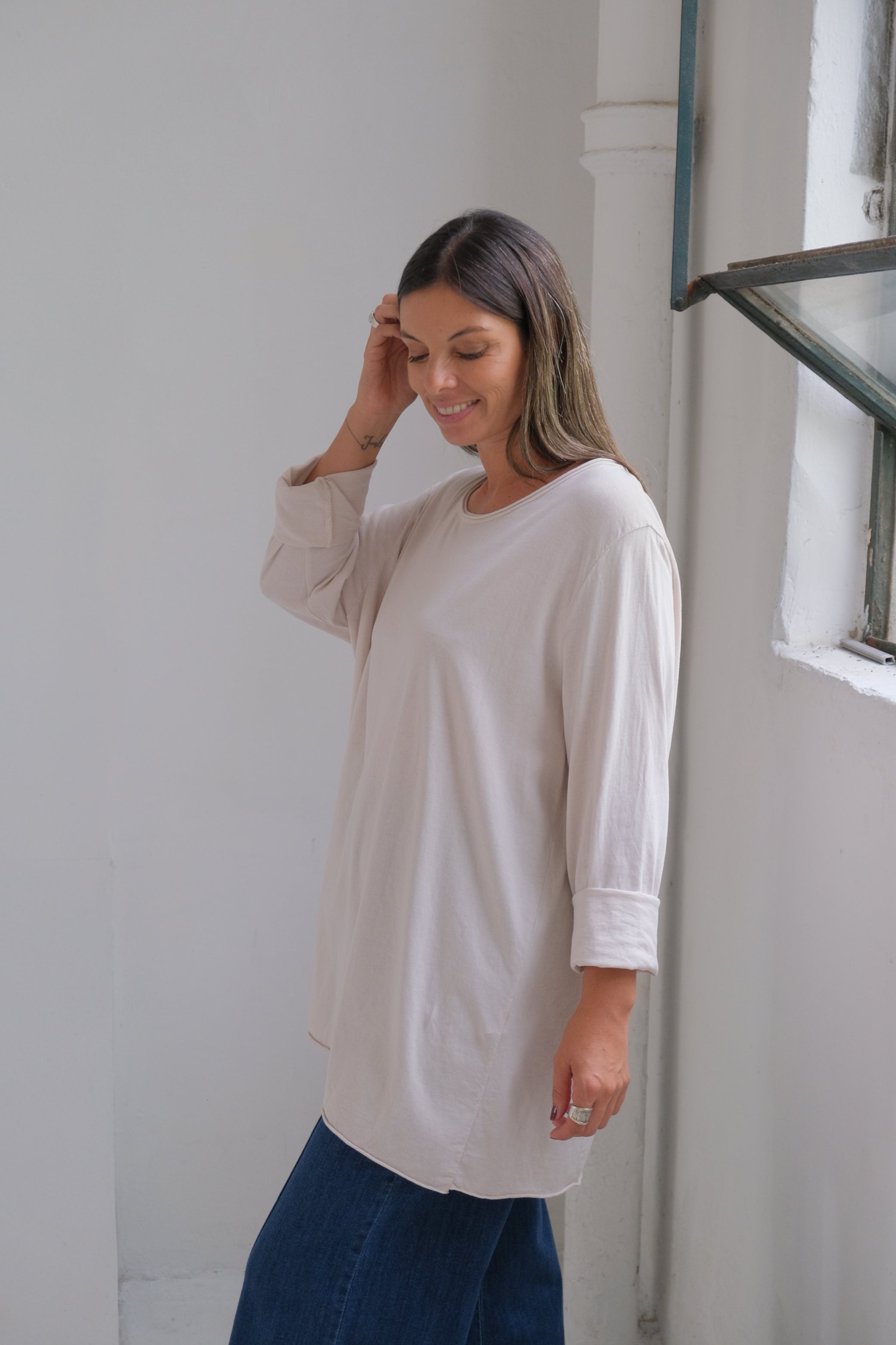Remera Grace Beige