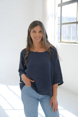 Blusa Candela Azul Marino