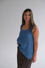 Musculosa Lidia Azul Jean