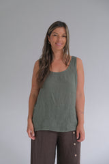 Musculosa Lidia Verde Seco