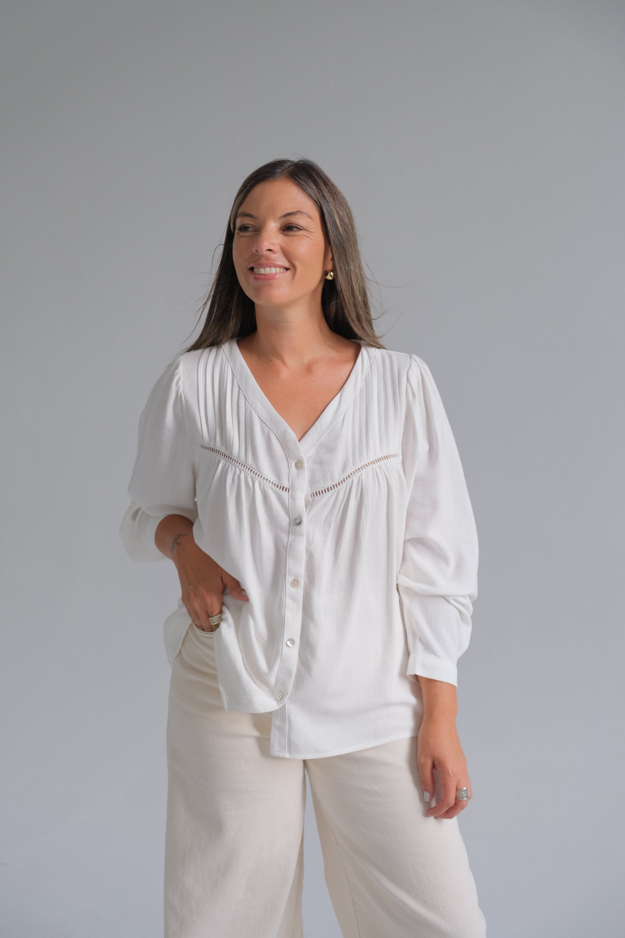 Blusa Amanda Blanco