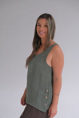 Musculosa Lidia Verde Seco