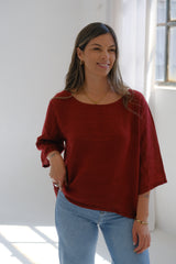 Blusa Candela Bordeaux