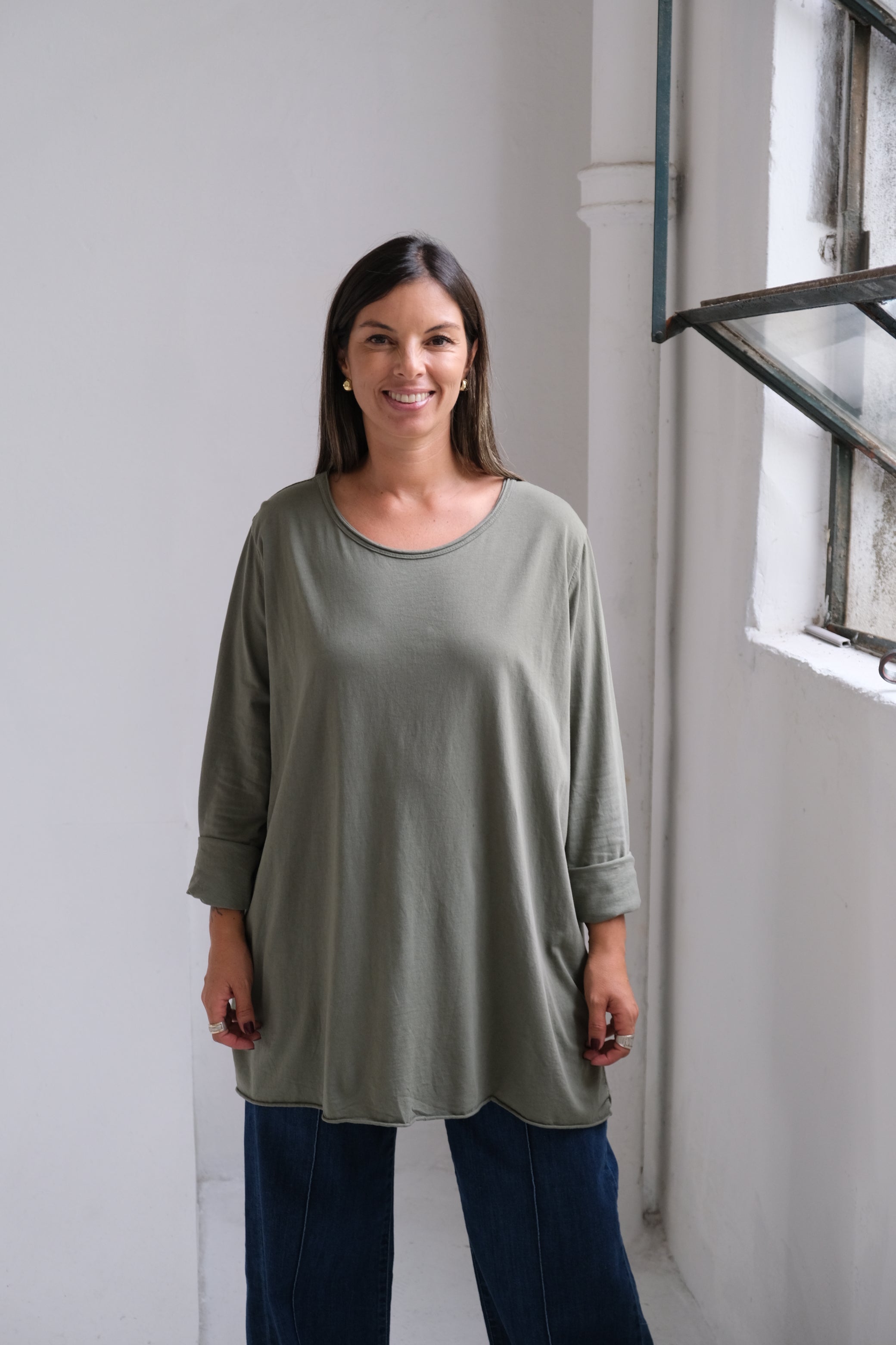 Remera Grace Verde seco