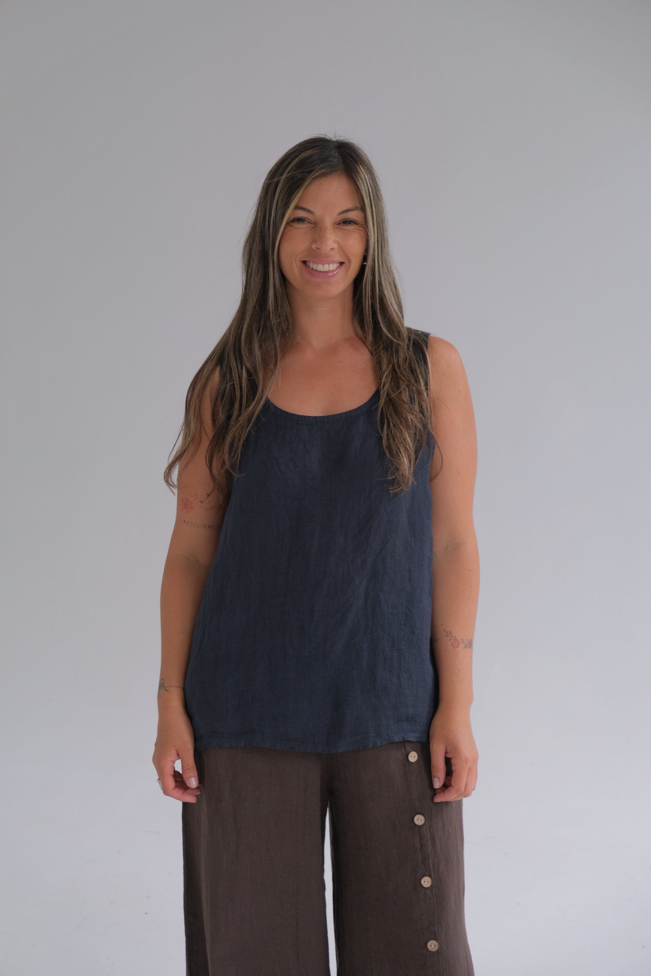 Musculosa Lidia Azul Marino