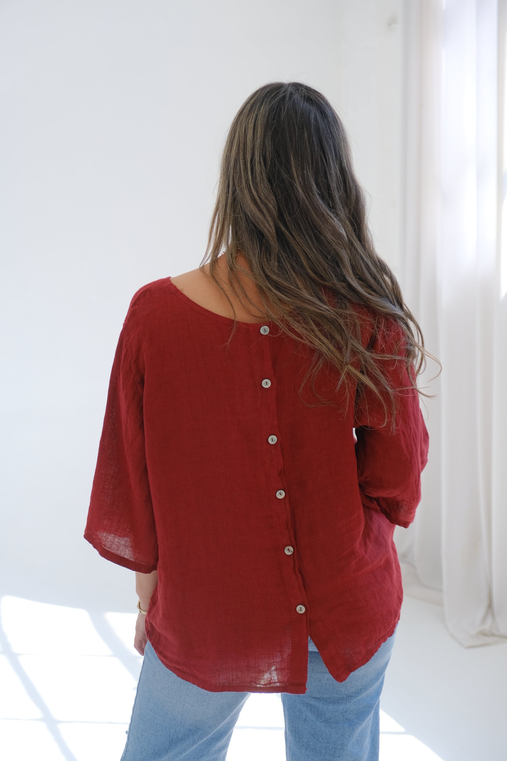 Blusa Candela Bordeaux