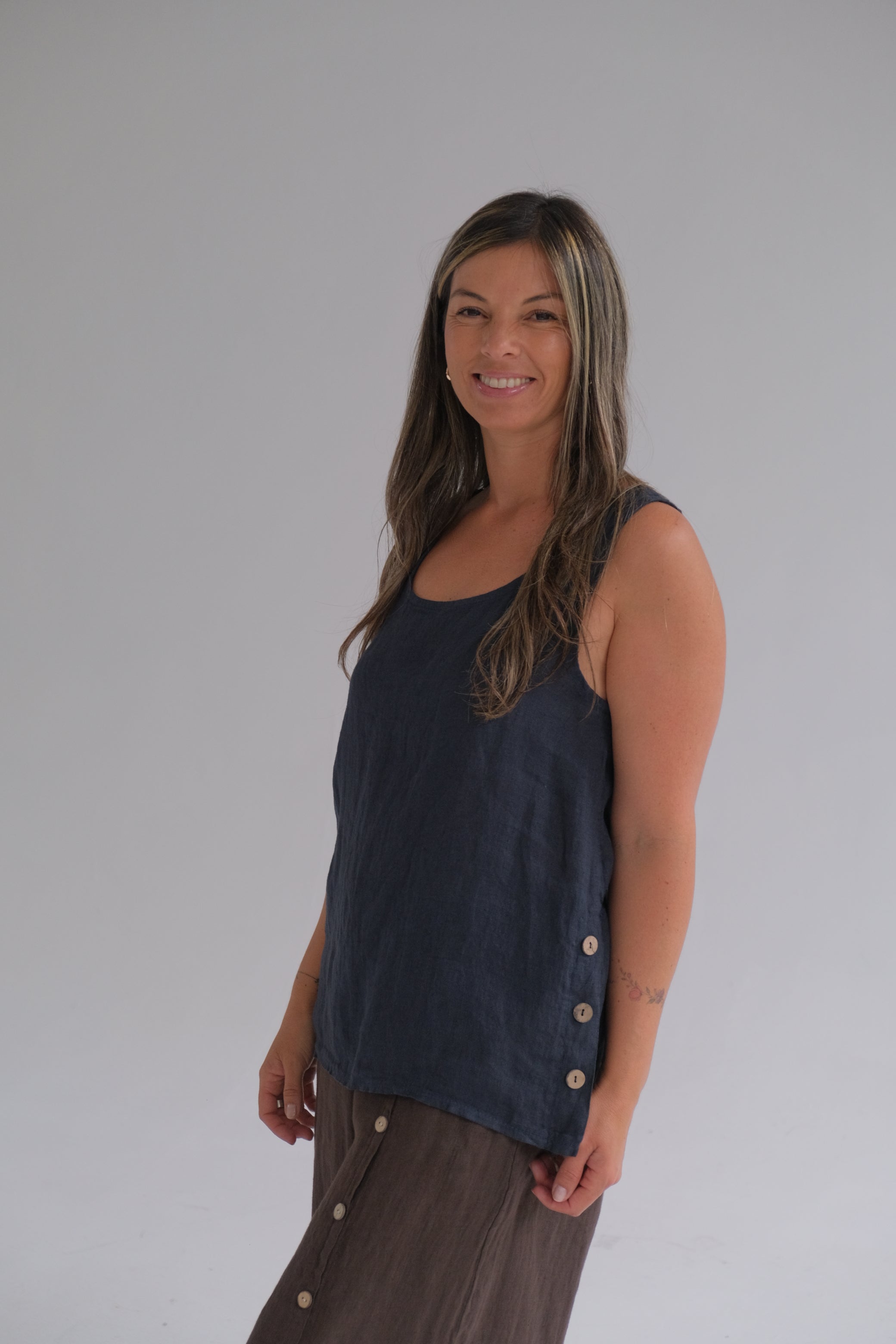 Musculosa Lidia Azul Marino