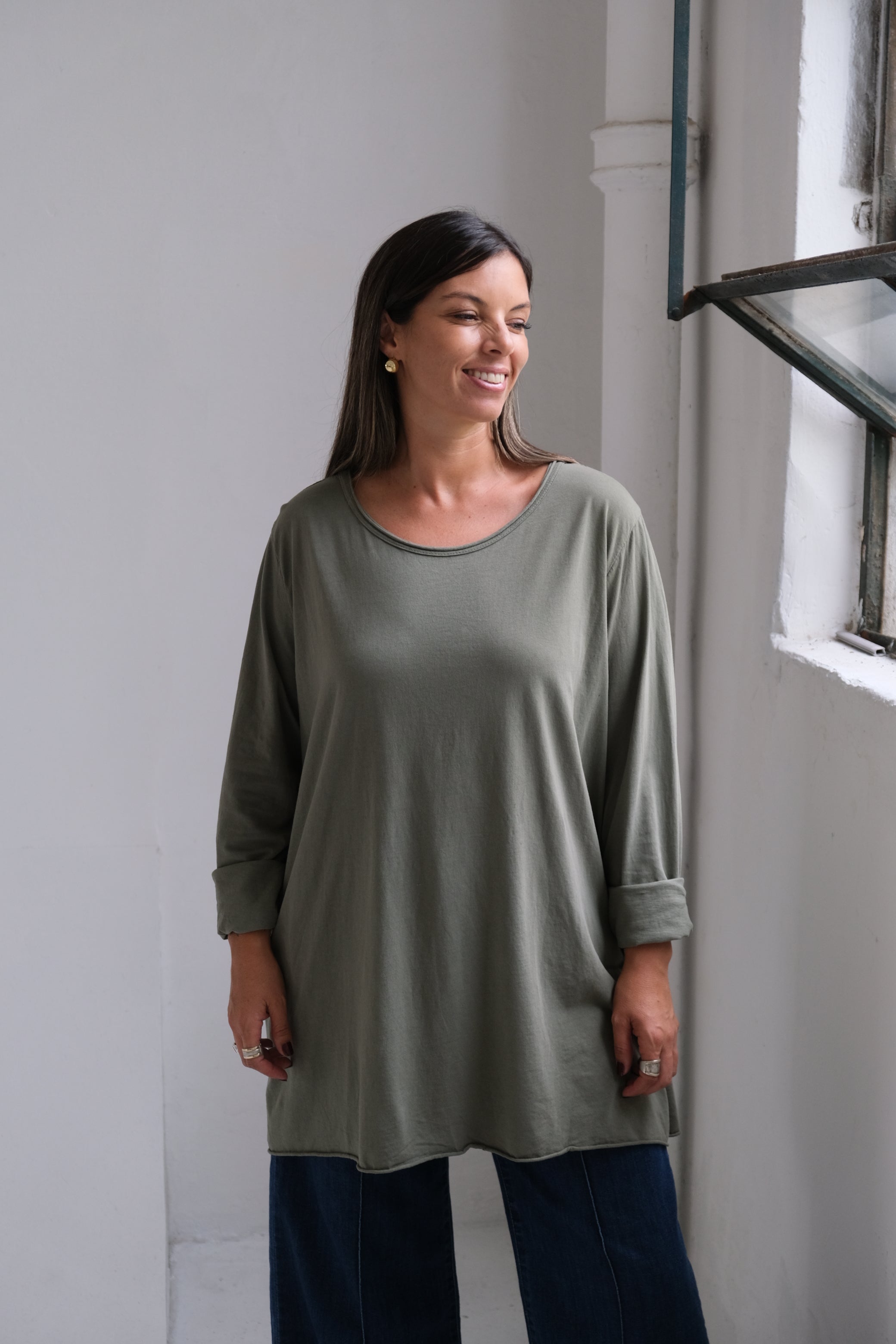 Remera Grace Verde seco