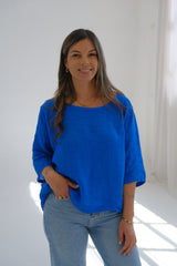 Blusa Candela Azul Francia