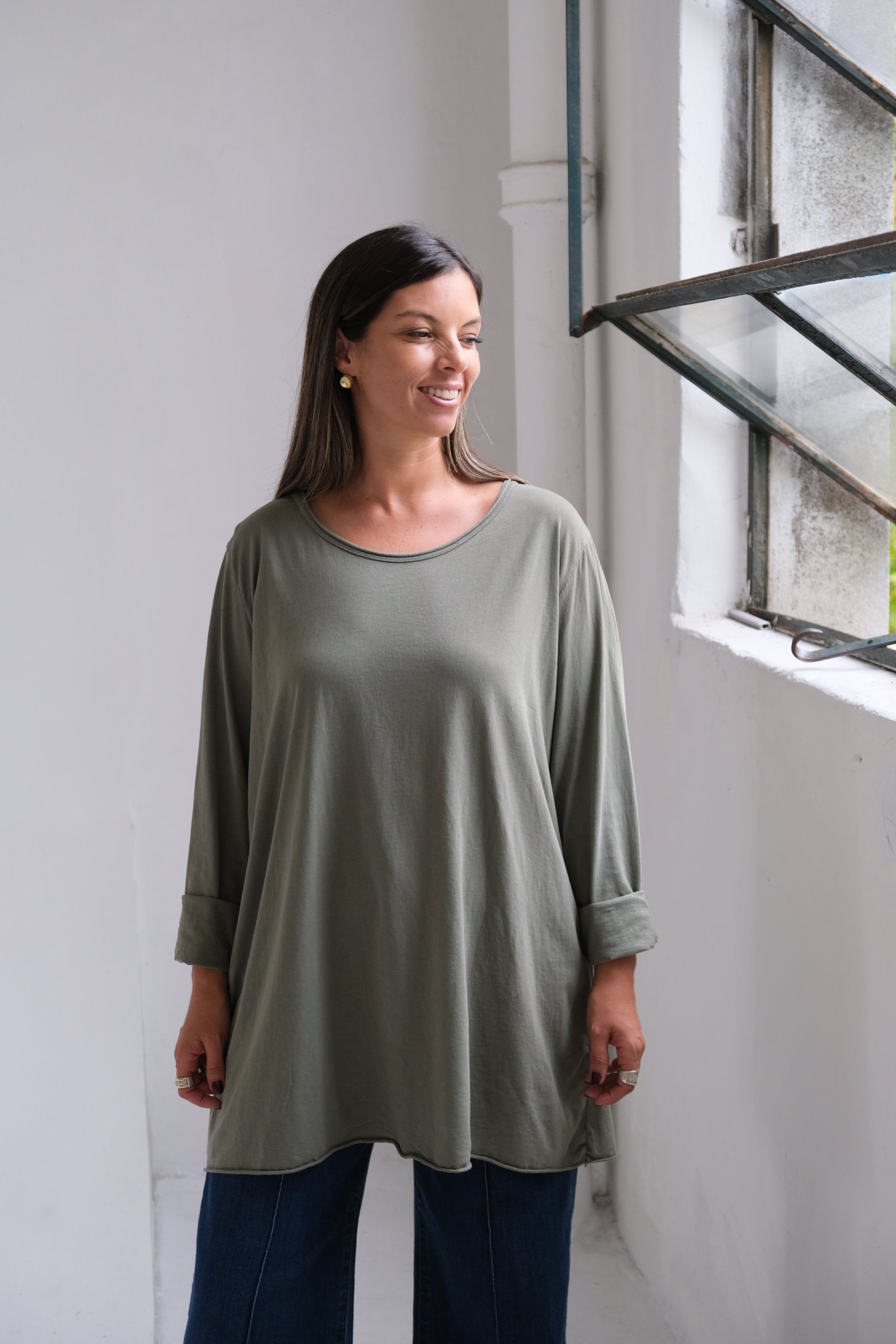 Remera Grace Verde seco