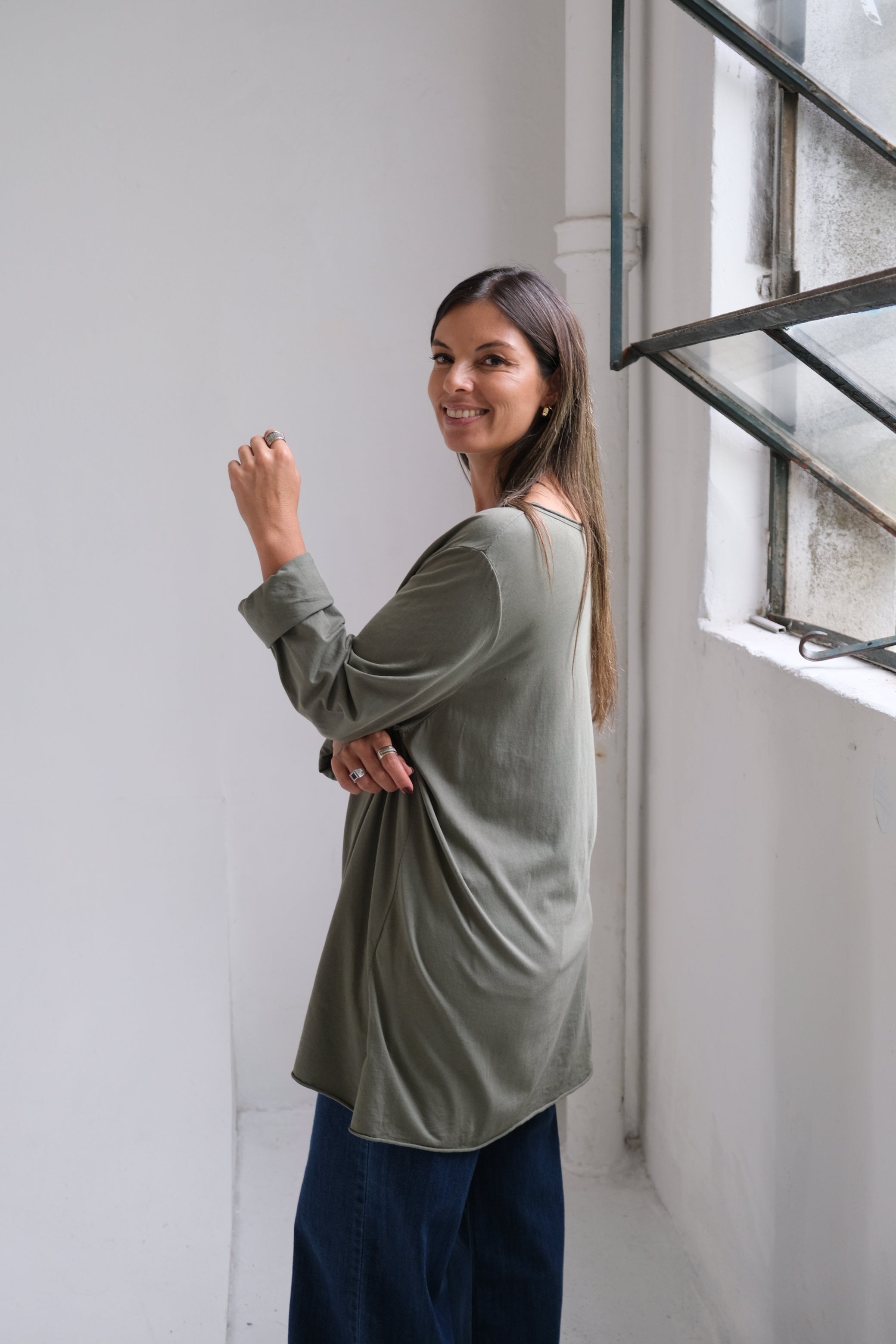 Remera Grace Verde seco