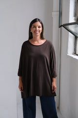 Remera Grace Chocolate