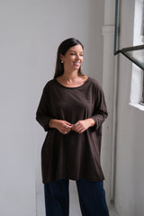 Remera Grace Chocolate