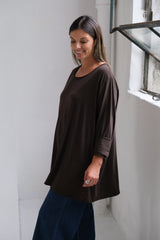 Remera Grace Chocolate