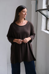 Remera Grace Chocolate
