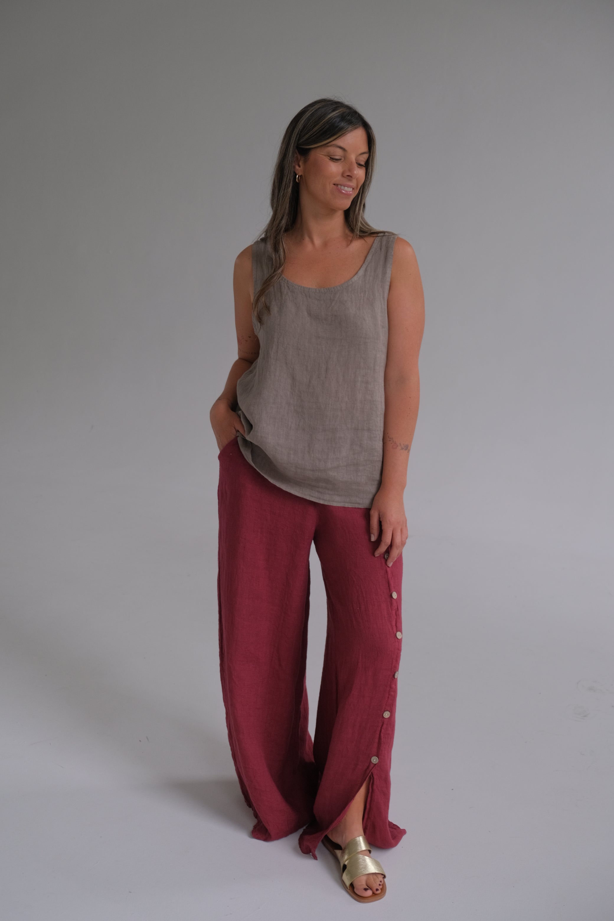 Pantalon Lily Bordeaux