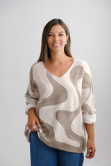 Sweater Ondas Verde