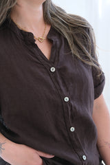 Camisa Tulipan Chocolate