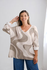 Sweater Ondas Verde