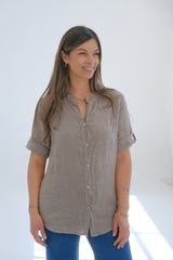 Camisa Tulipán Visón