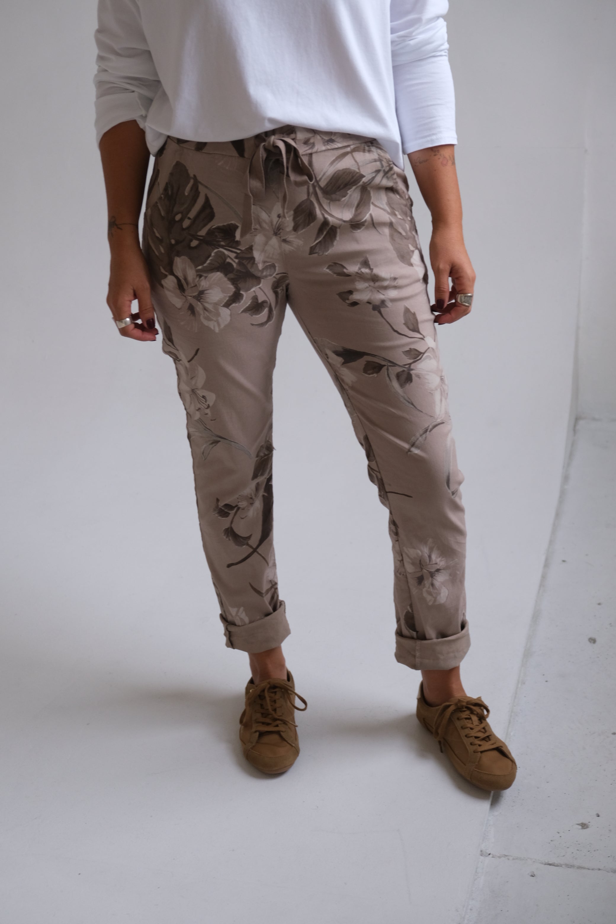 Pantalón Elastizado Visón