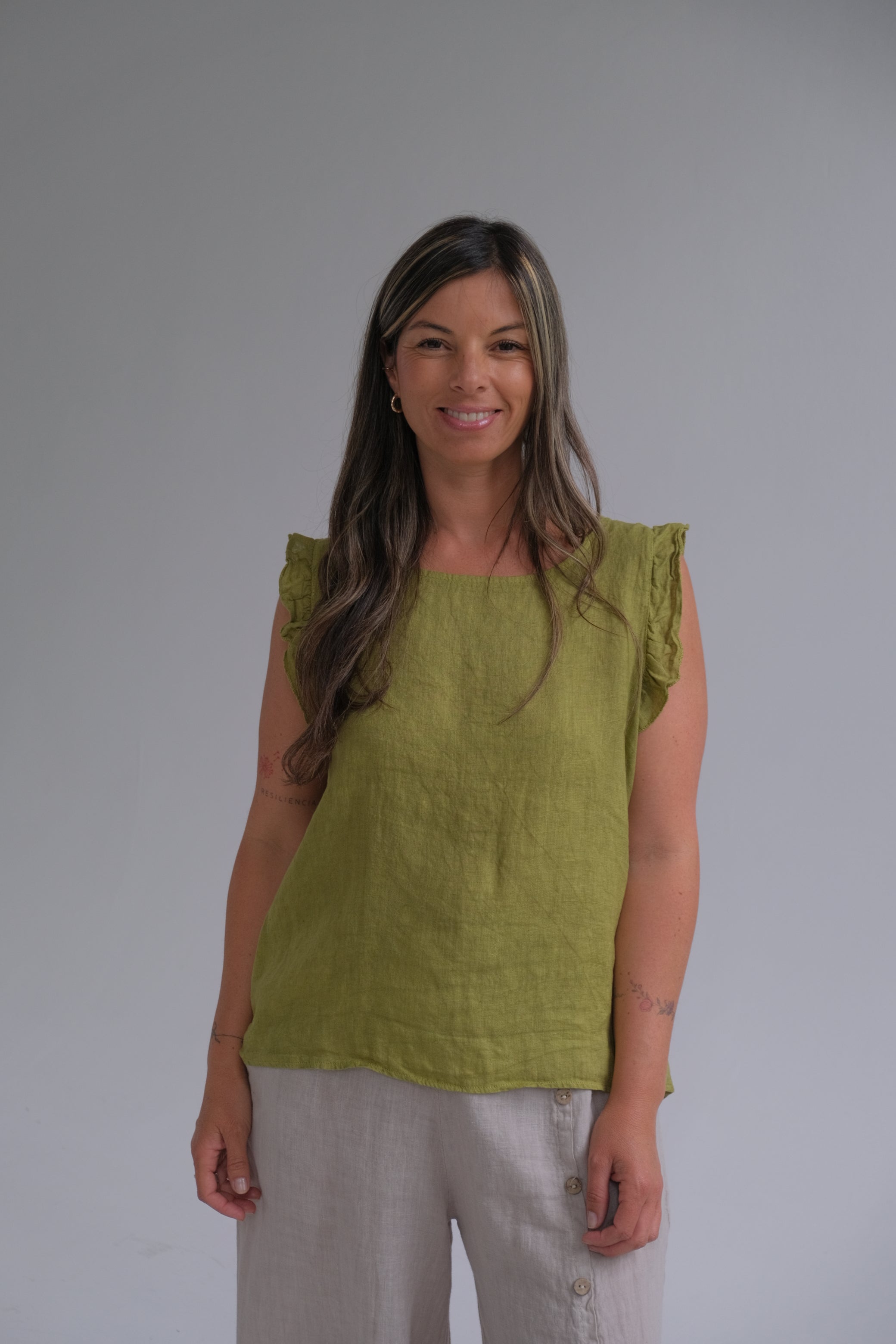 Musculosa Flown Pistacho