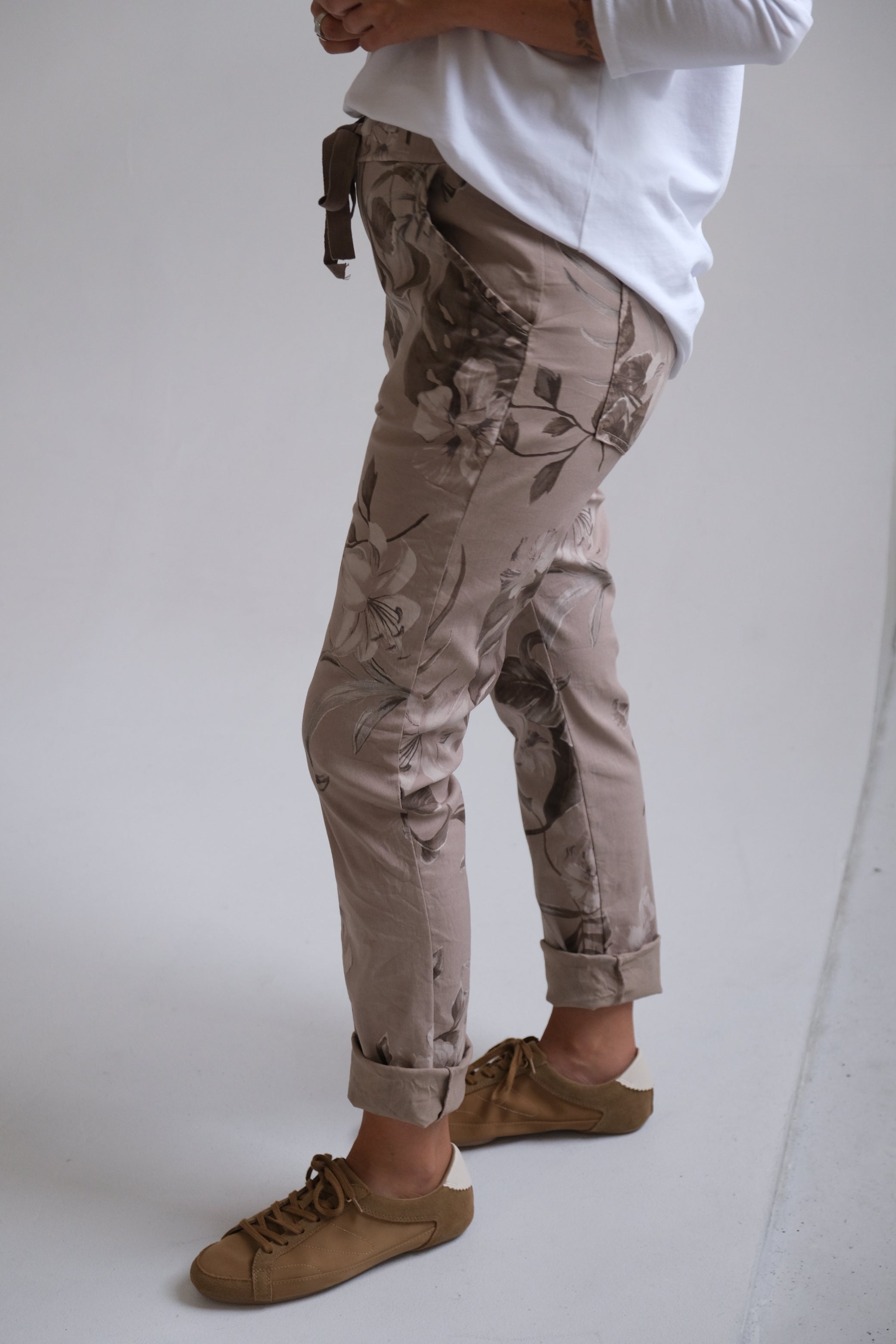 Pantalón Elastizado Visón