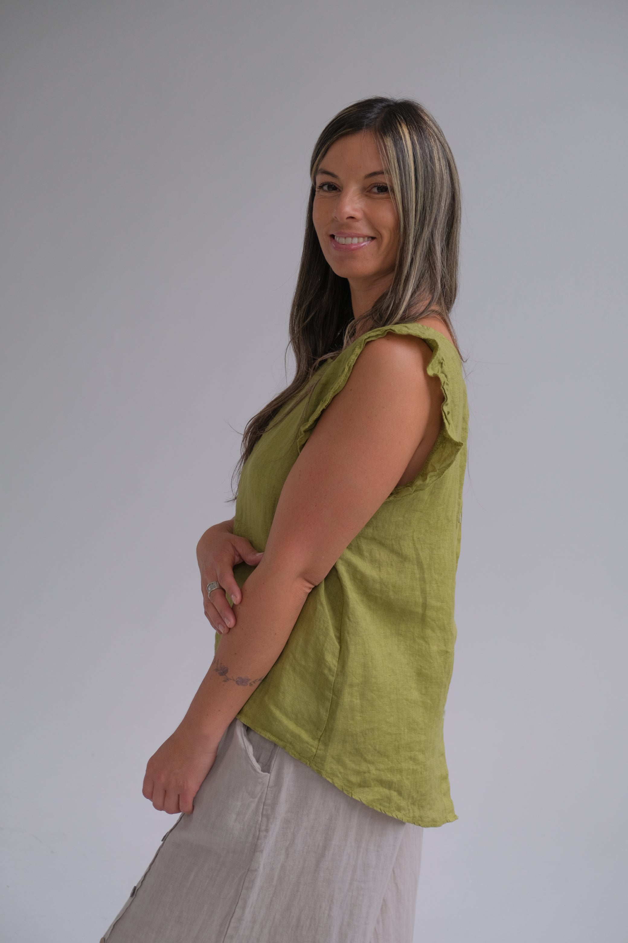 Musculosa Flown Pistacho