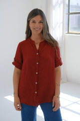 Camisa Tulipan Bordeaux