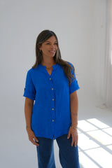 Camisa Tulipan Azul Francia