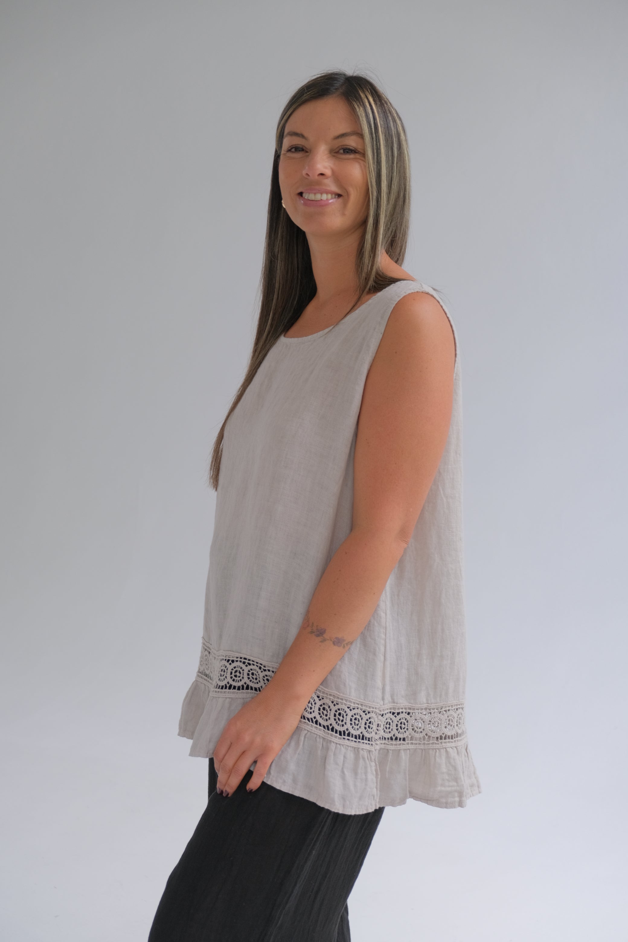 Musculosa Freya Beige