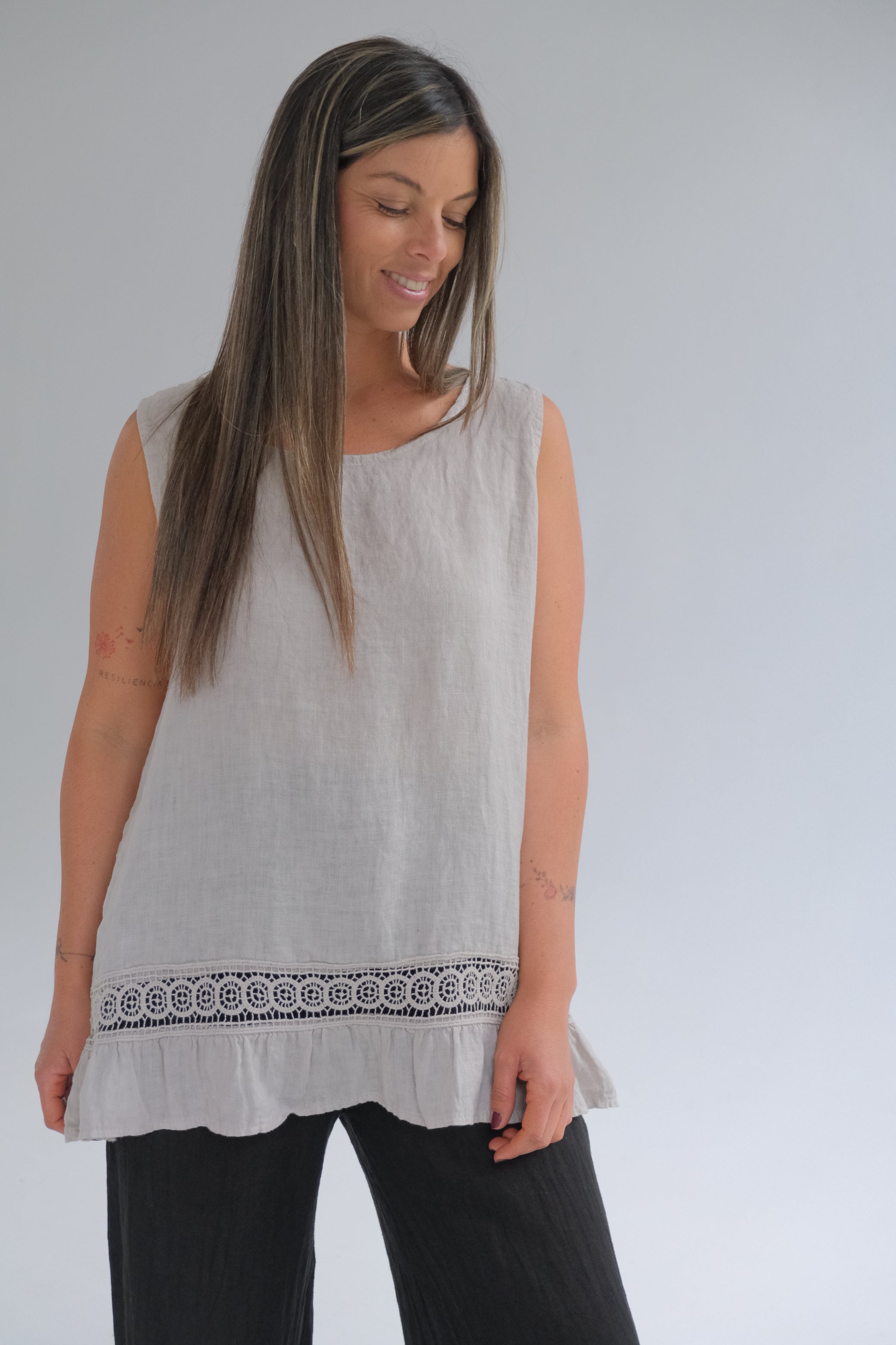 Musculosa Freya Beige