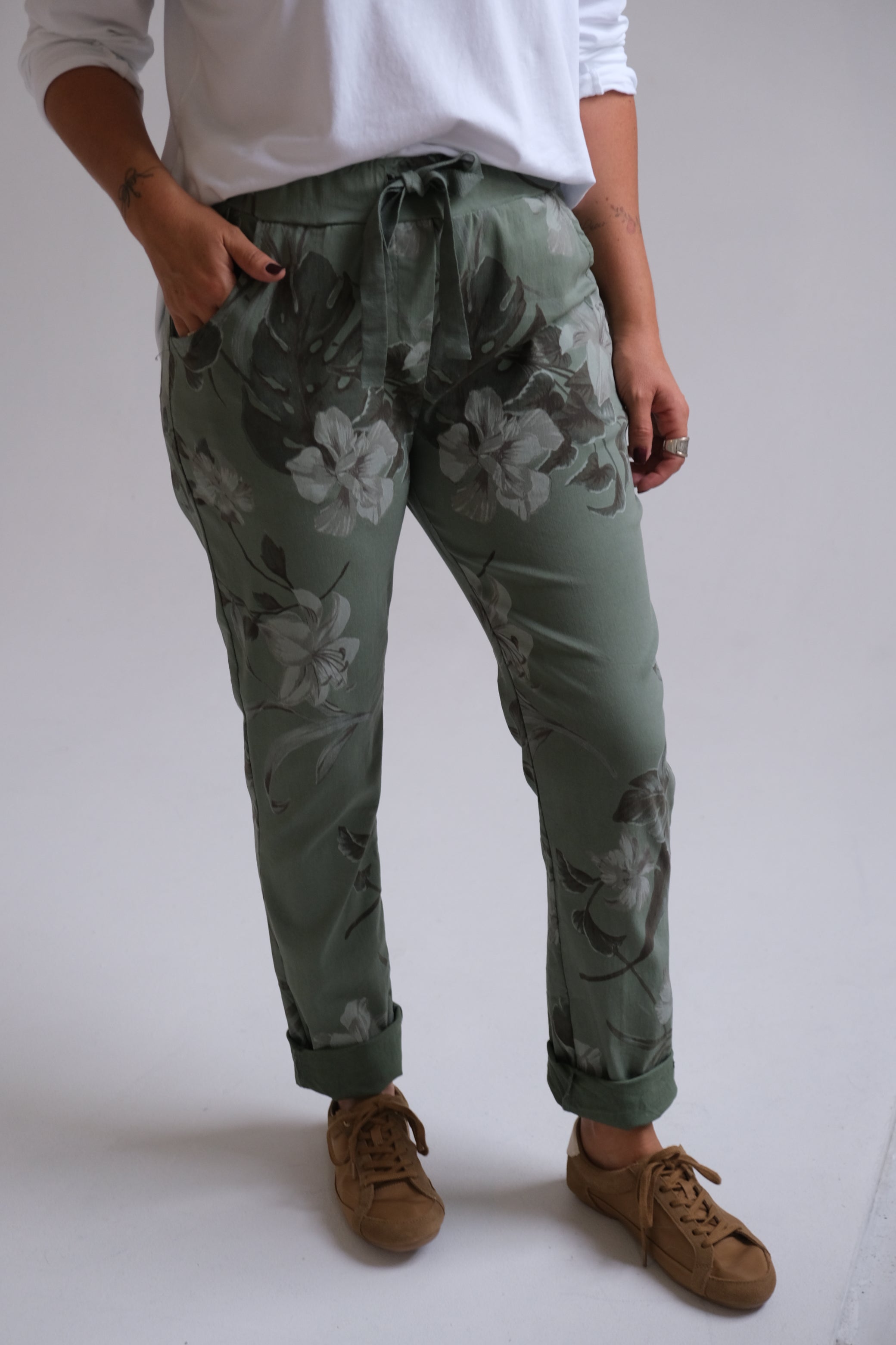 Pantalón Elastizado Verde