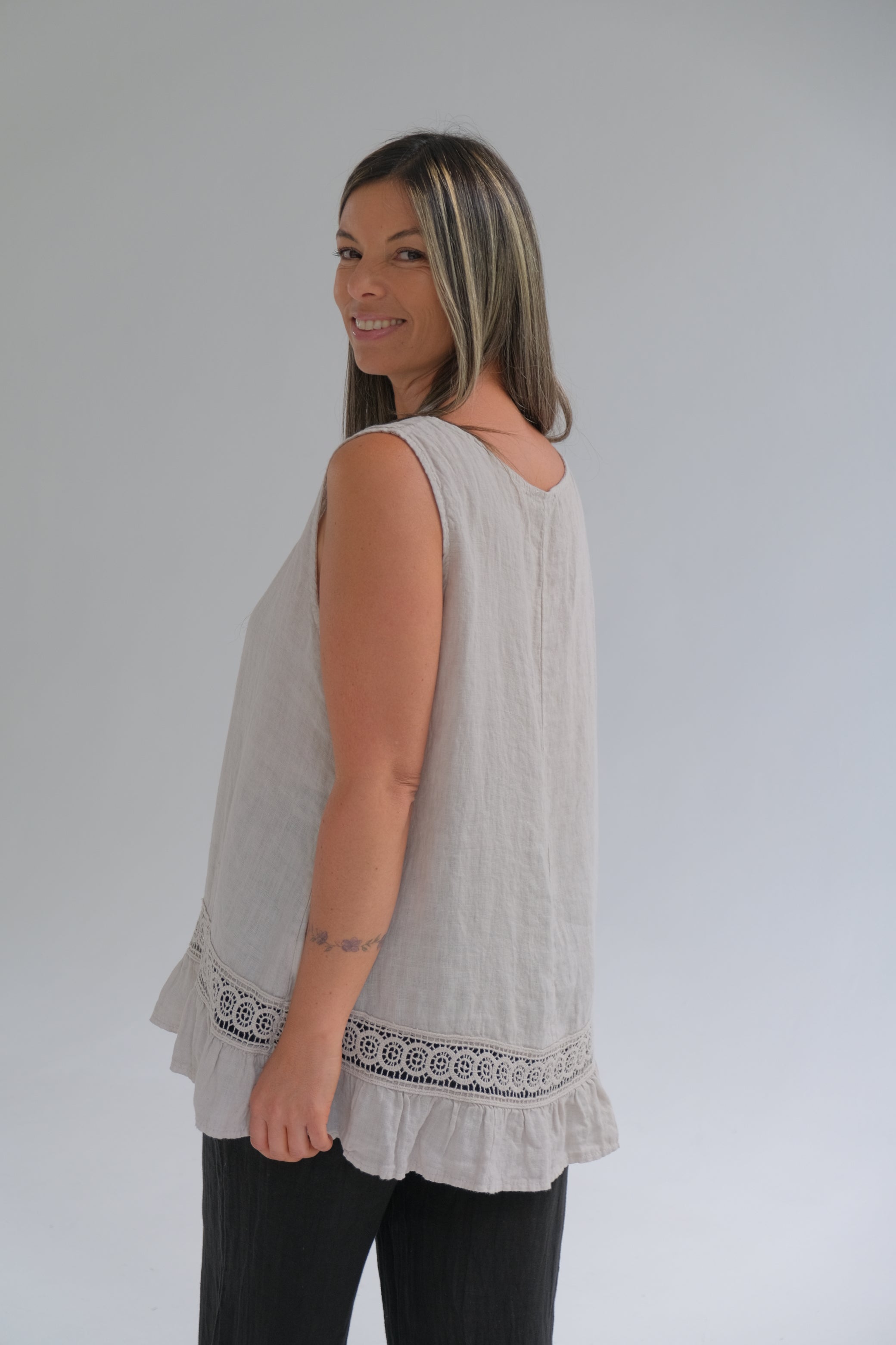 Musculosa Freya Beige