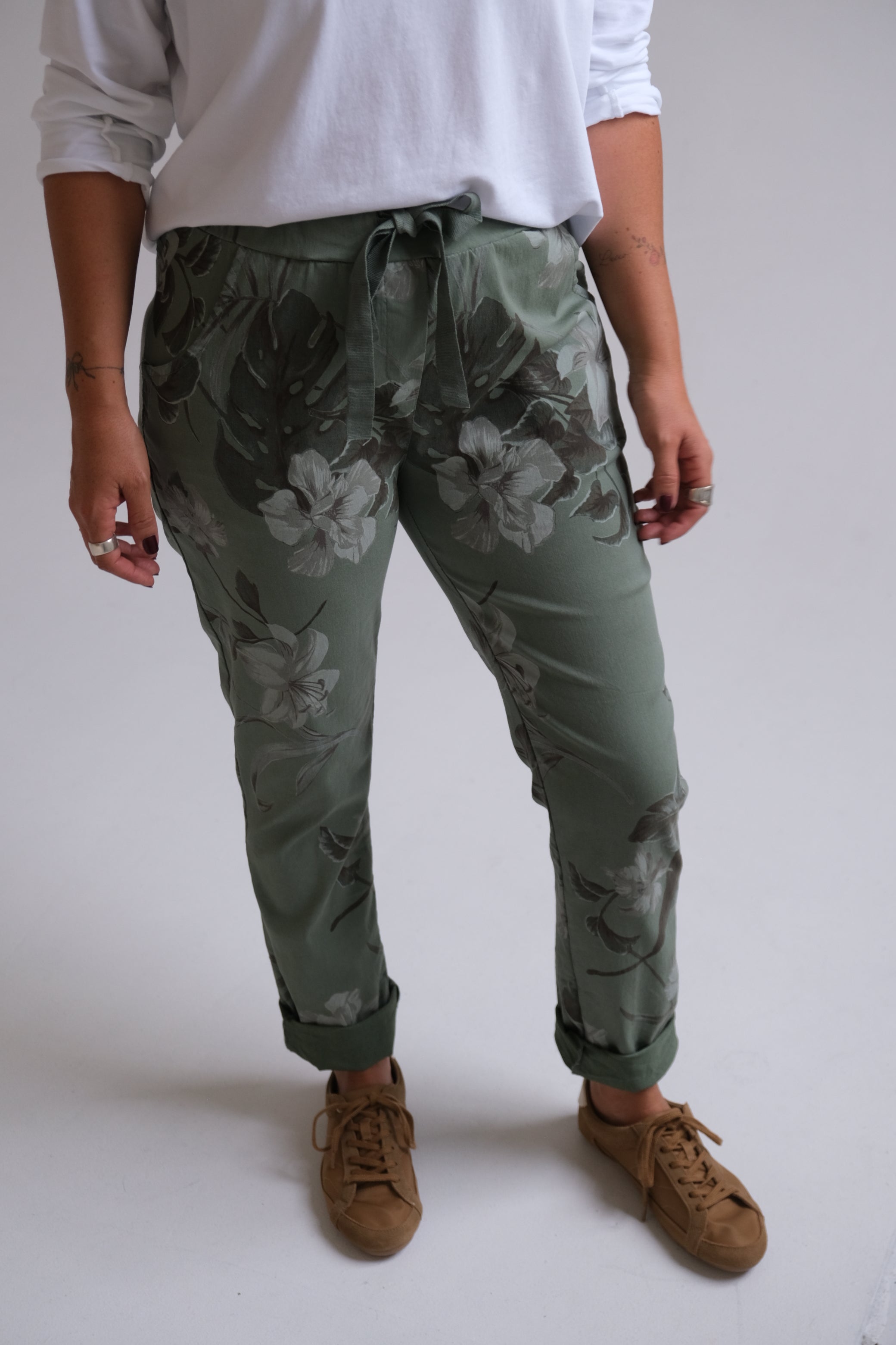 Pantalón Elastizado Verde