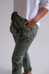 Pantalón Elastizado Verde