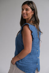 Musculosa Flown Azul Jean