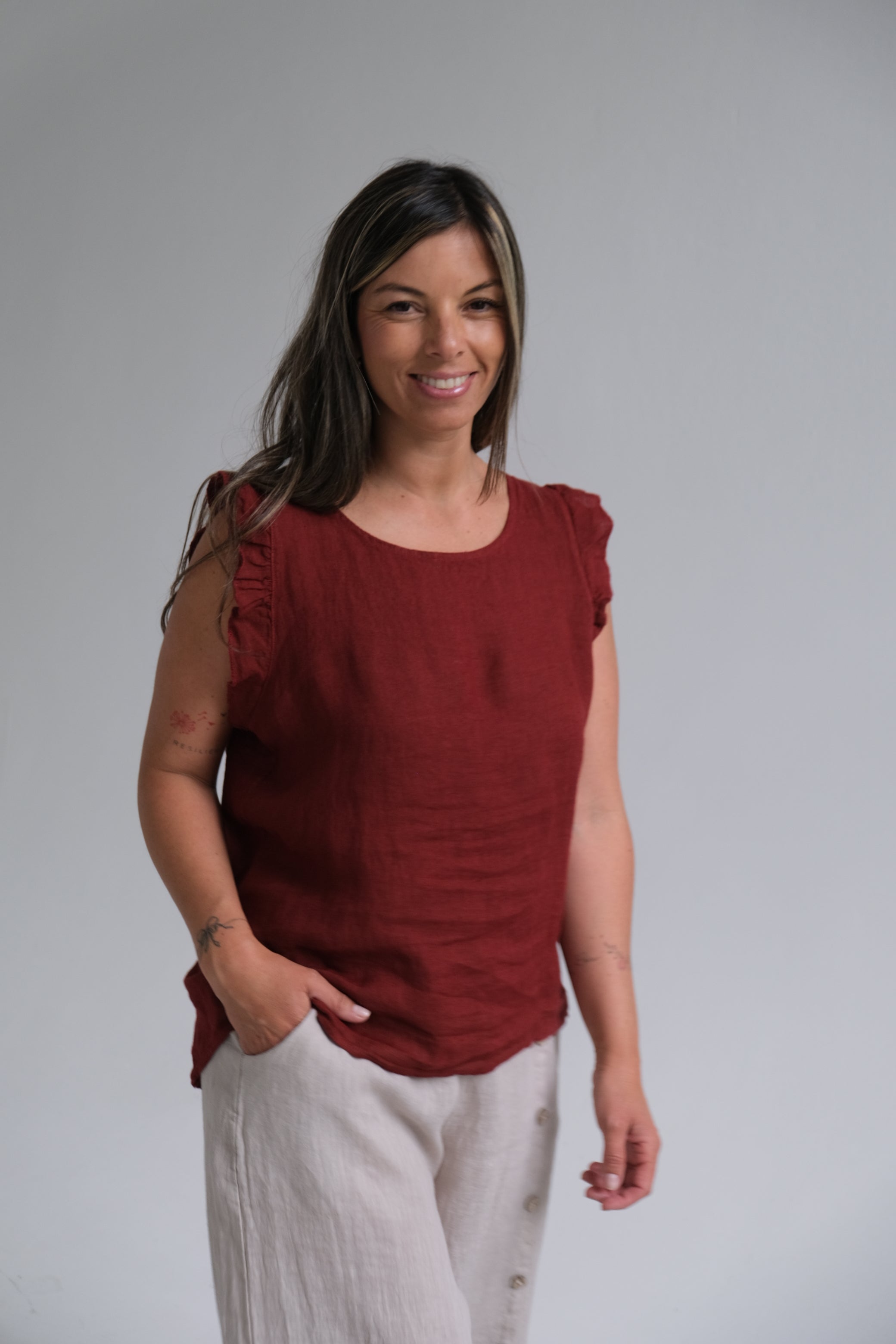 Musculosa Flown Boredeaux