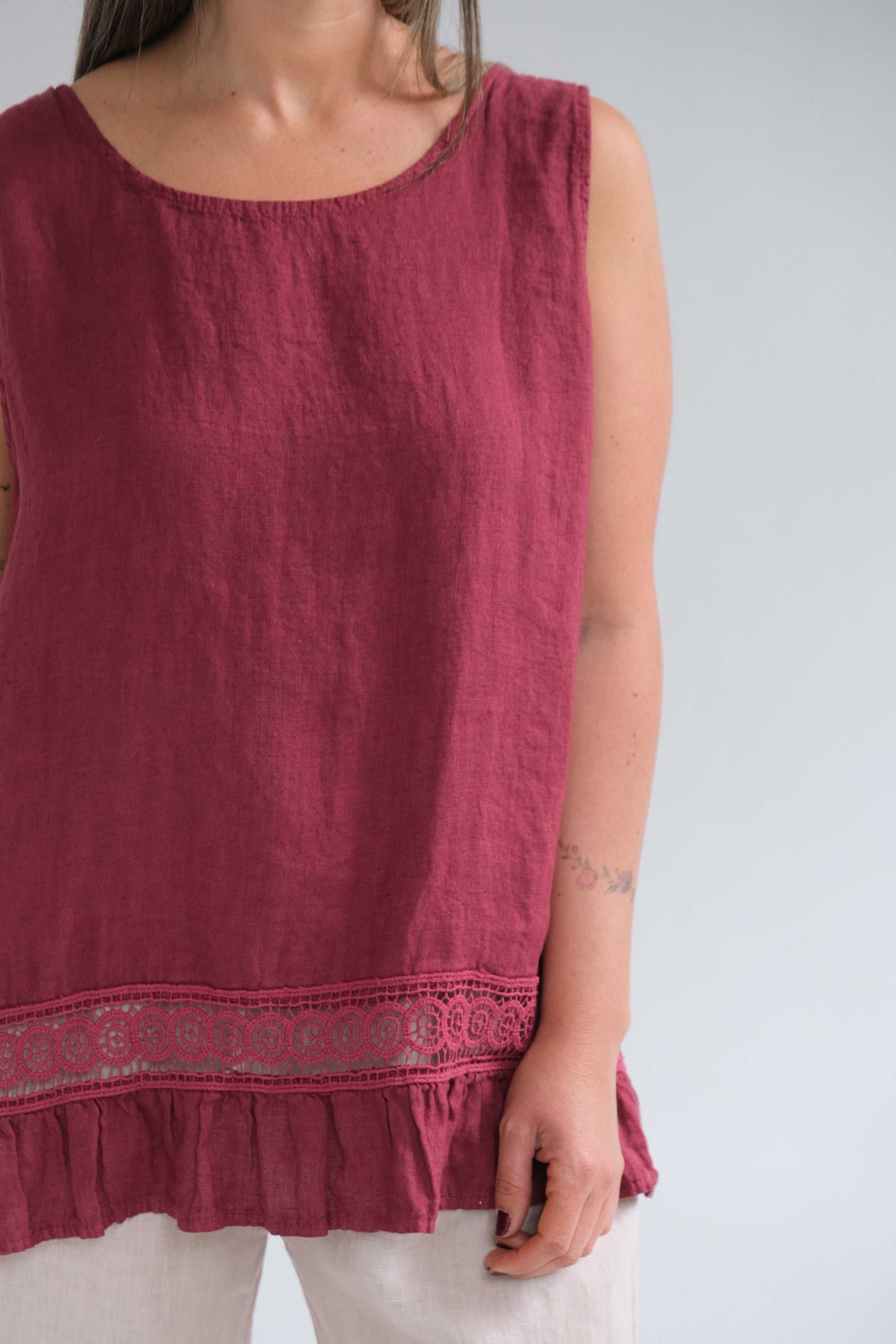 Musculosa Freya Bordeaux