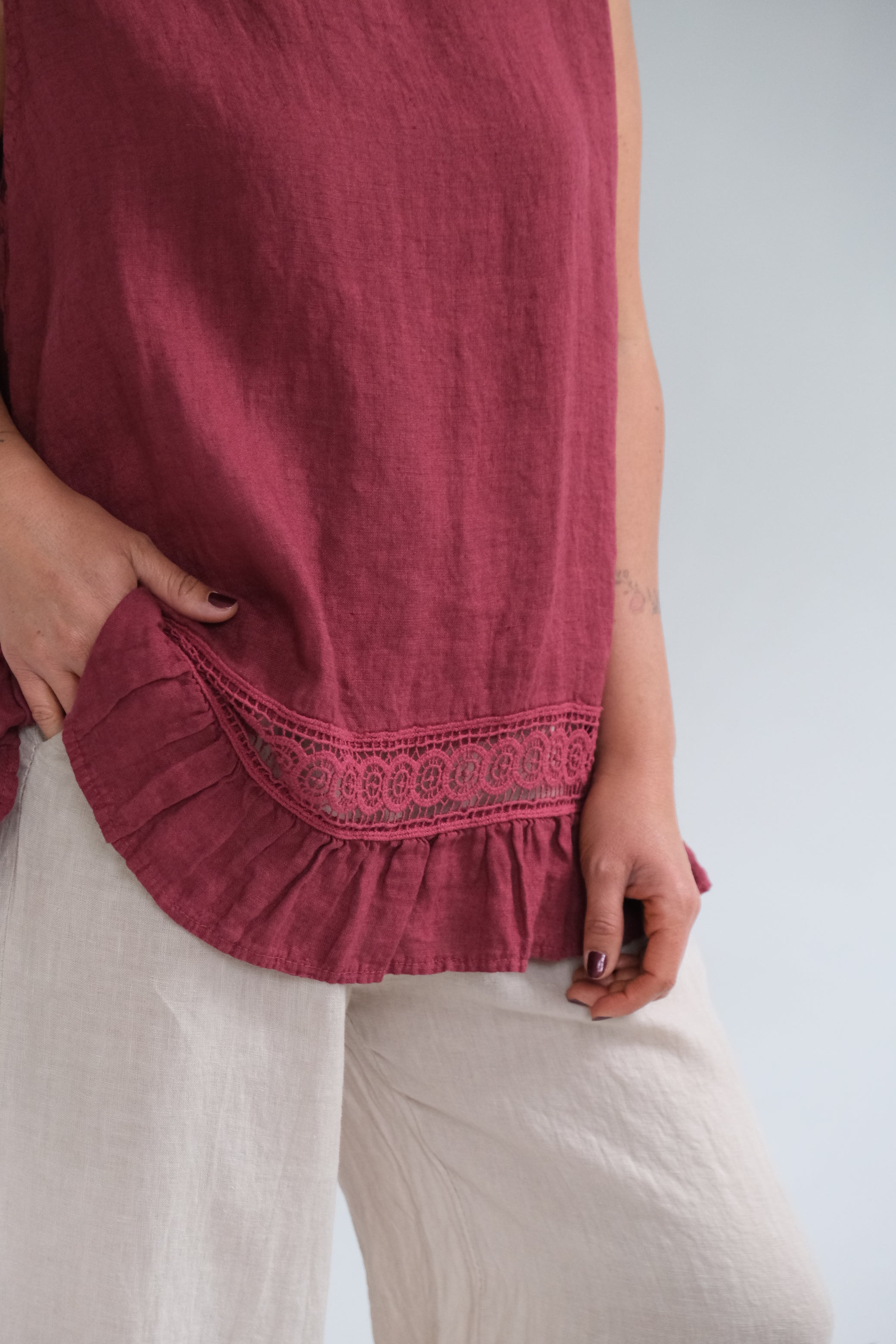 Musculosa Freya Bordeaux