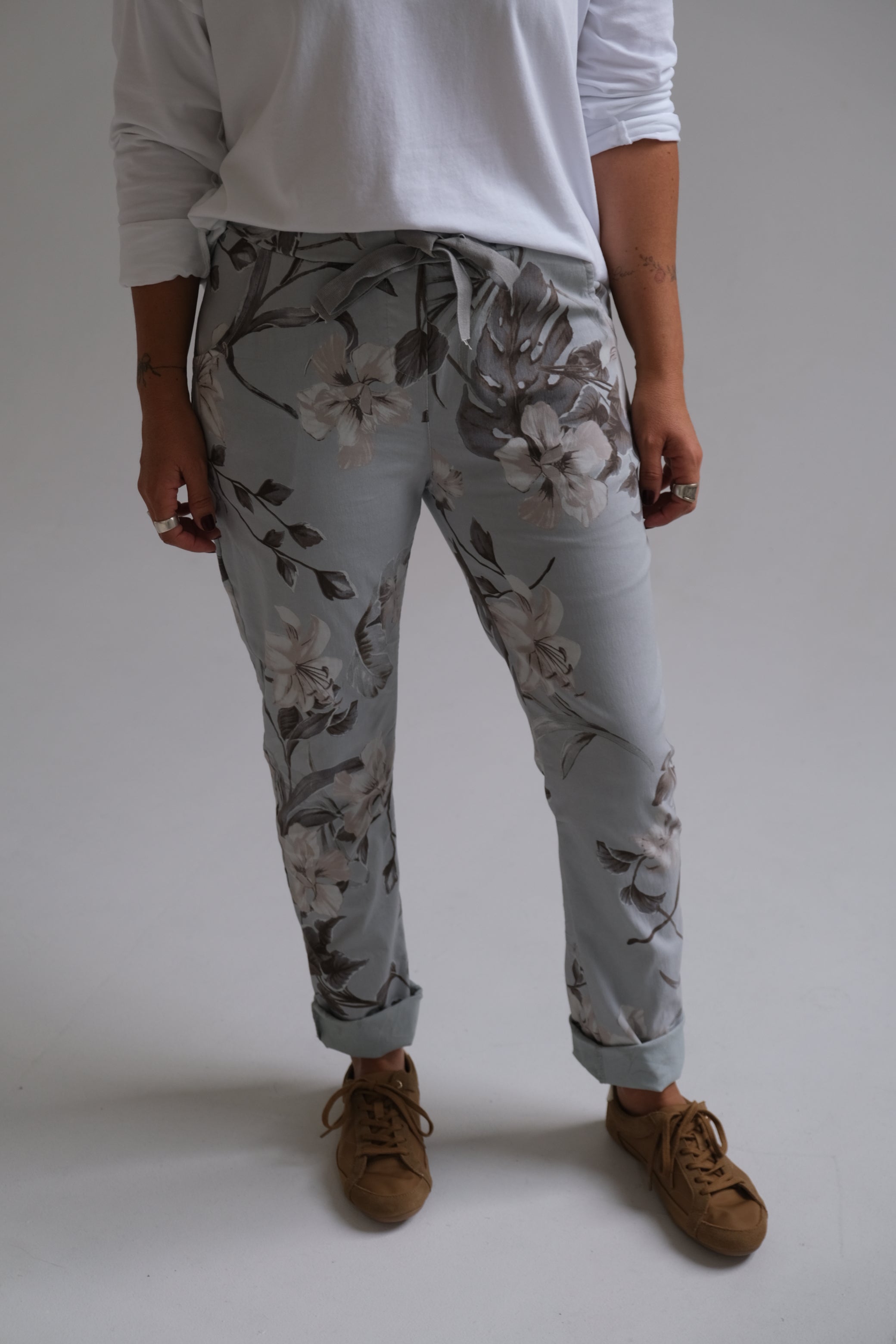 Pantalón Elastizado Celeste