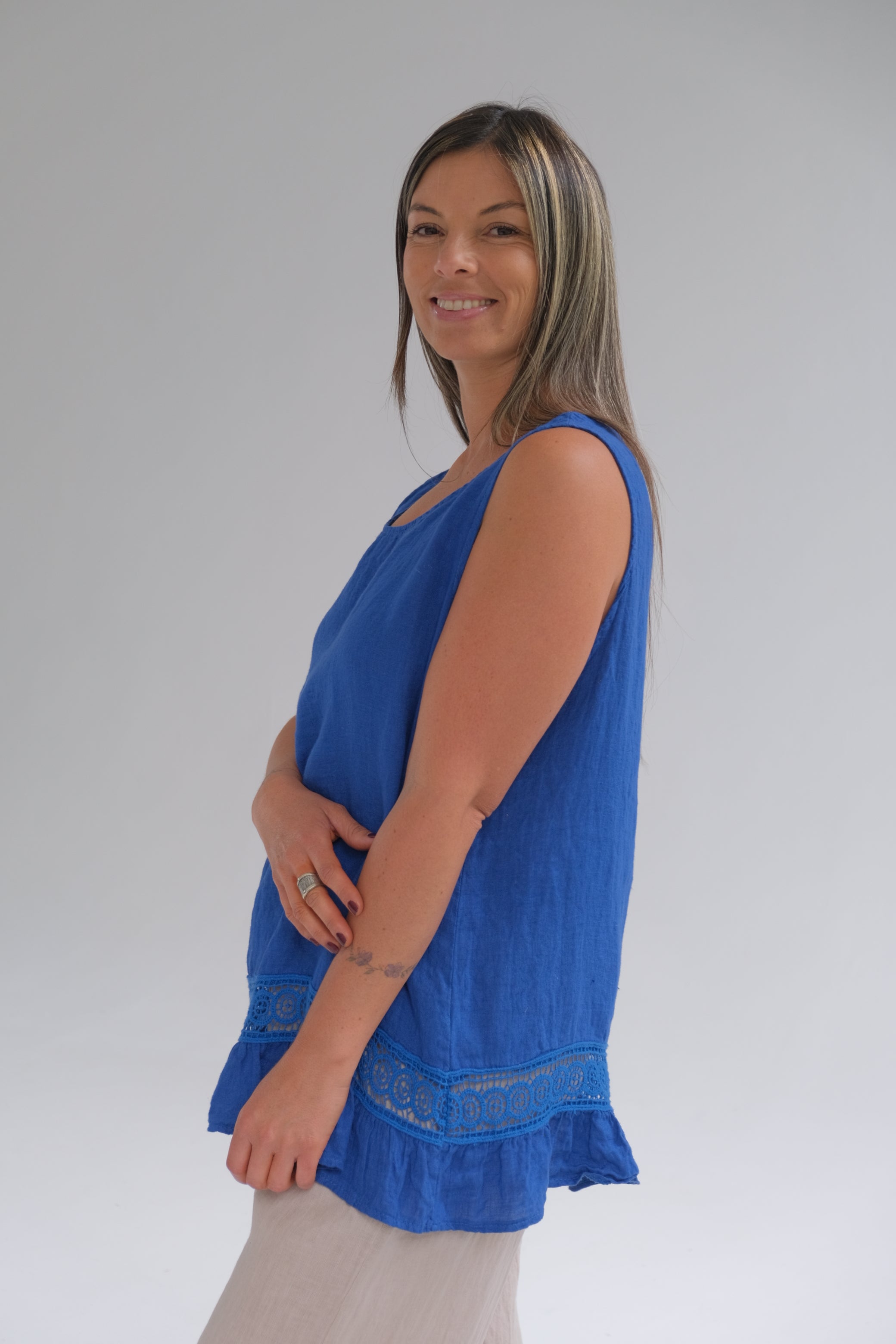 Musculosa Freya Azul Francia