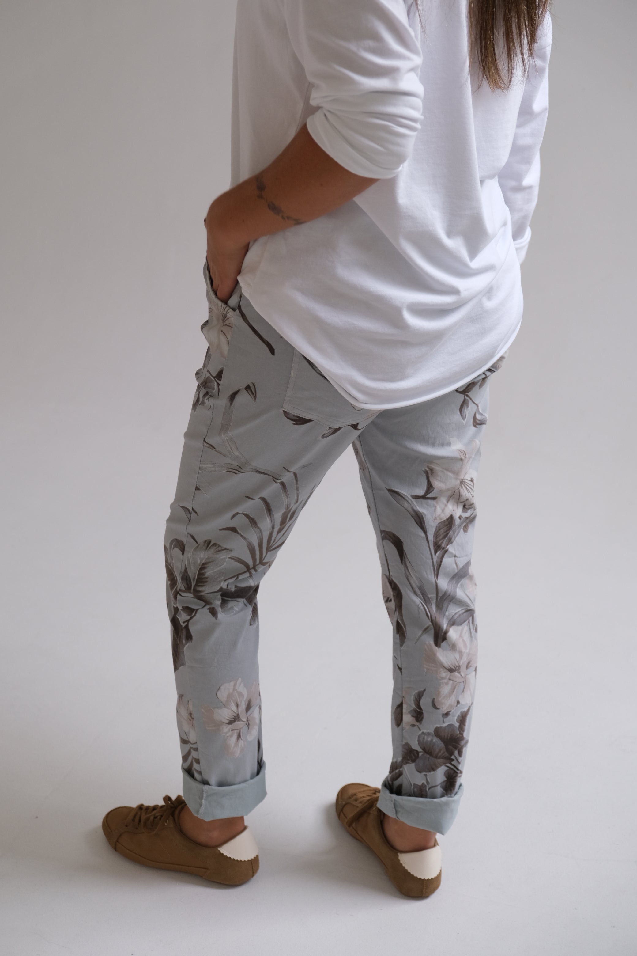 Pantalón Elastizado Celeste