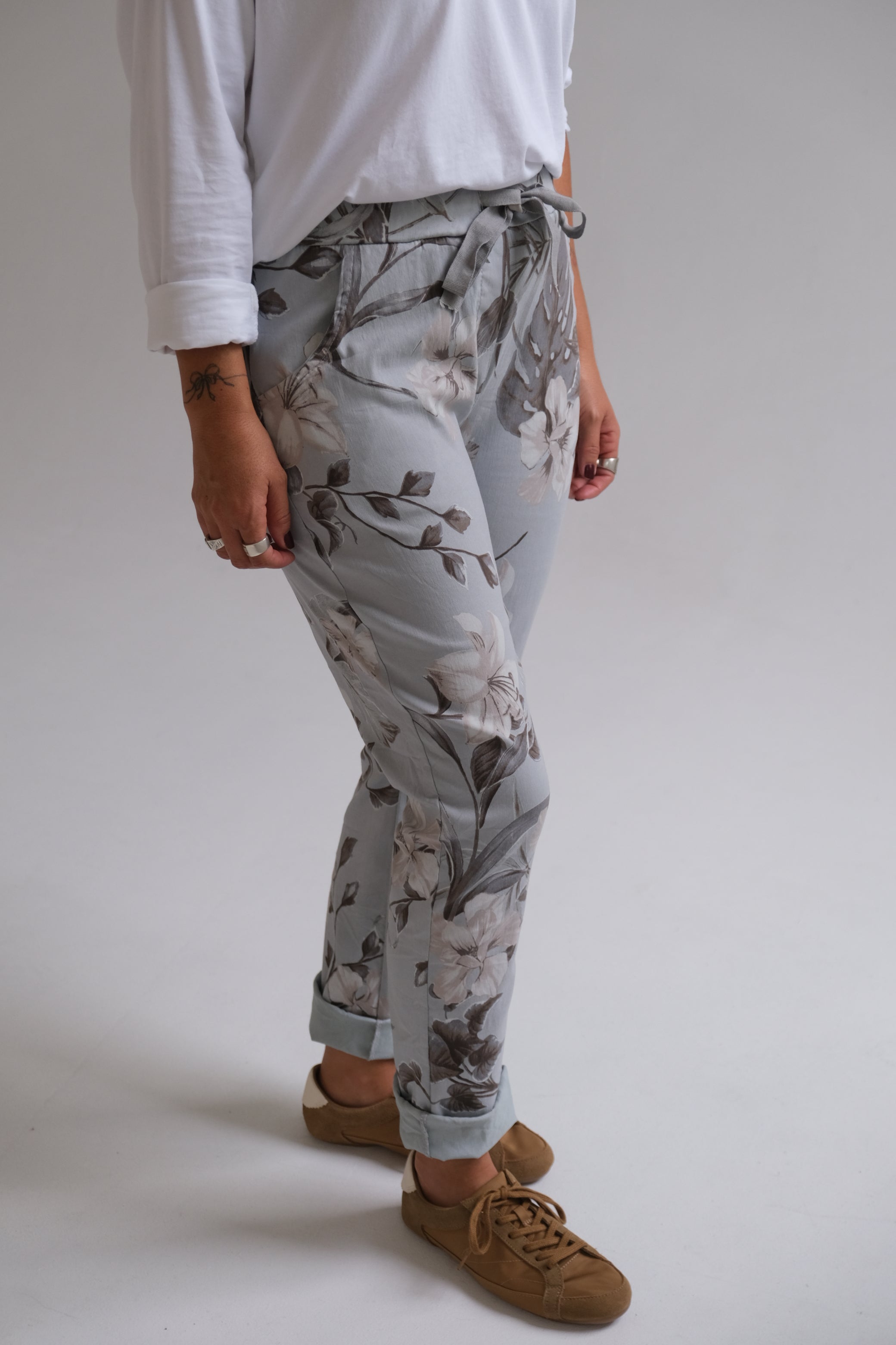 Pantalón Elastizado Celeste