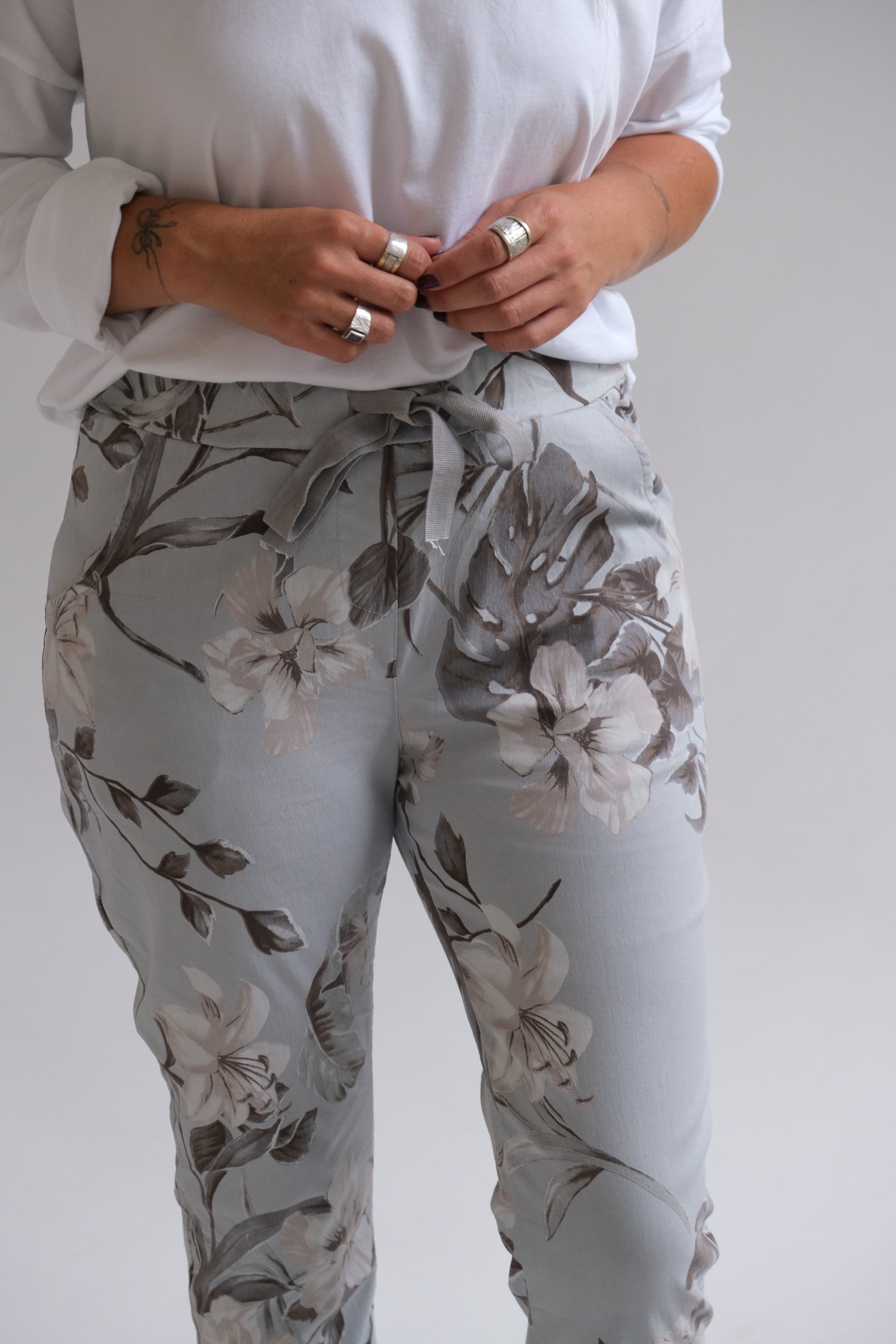 Pantalón Elastizado Celeste