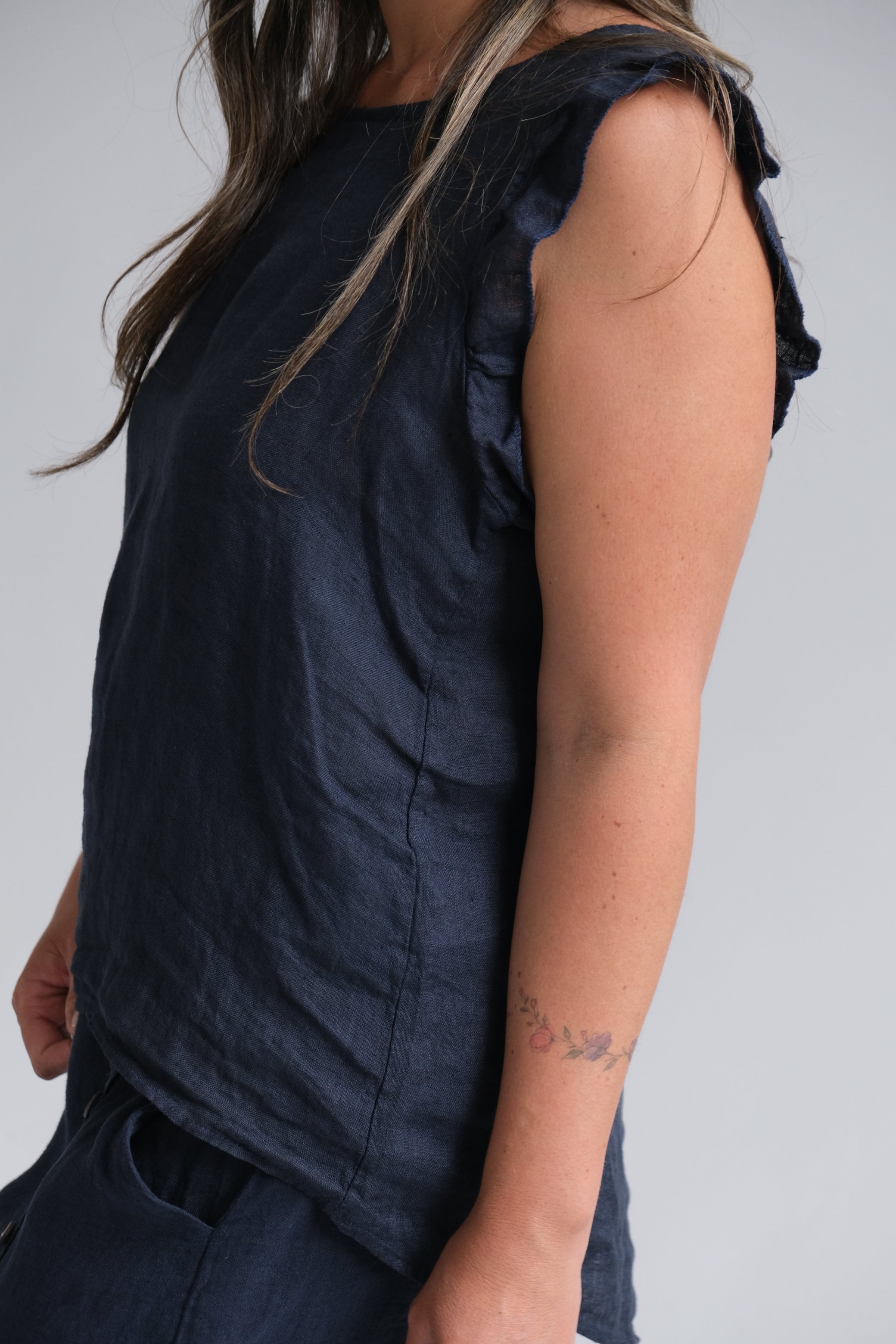 Musculosa Flown Azul Marino