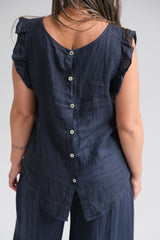 Musculosa Flown Azul Marino