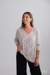Sweater Geometric Beige