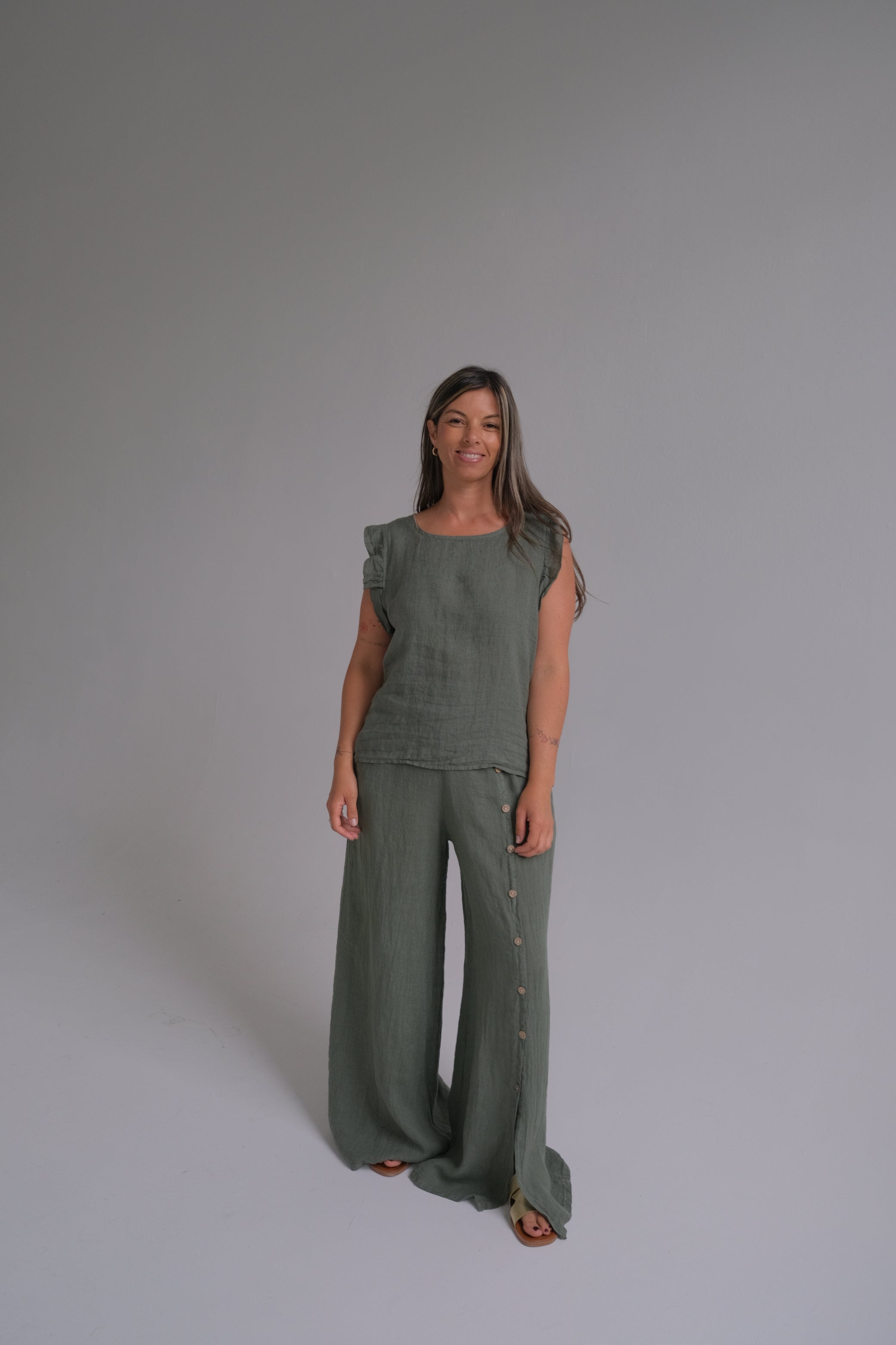 Musculosa Flown Verde Seco